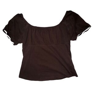 The Limited Costal Dark Brown Top